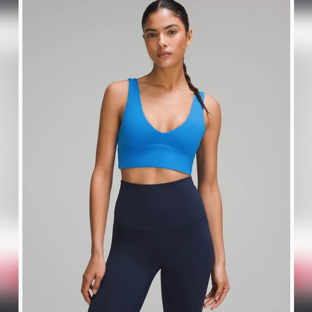 Align V-Neck Bra Light Support, A/B Cup in Poolside